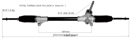 Accessoires Moto France H4NL2855 crémaillère de direction assistée 23641782 WULING