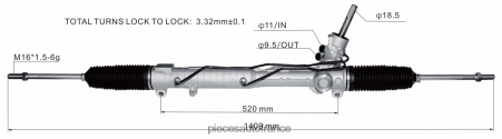 Pieces Moto France Equipement H4NL2854 crémaillère de direction assistée lr005939 LAND ROVER