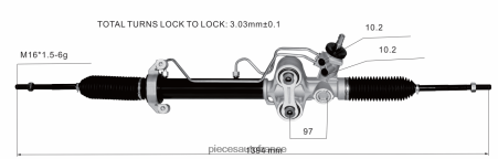 Pieces Auto France H4NL2711 crémaillère de direction assistée 19330567 19133646 19207492 p15851001 CHEVROLET