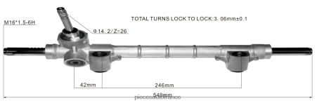 Accessoires Auto France H4NL2816 crémaillère de direction assistée 52044921 52044919 520449190 FIAT