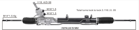 Accessoires Moto France H4NL2805 crémaillère de direction assistée 68072216ac DODGE/CHRYSLER
