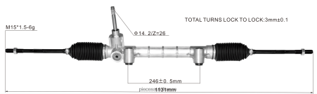 Pièces Détachées Moto Guzzi H4NL2810 crémaillère de direction assistée 68543684aa 52158008 DODGE/CHRYSLER