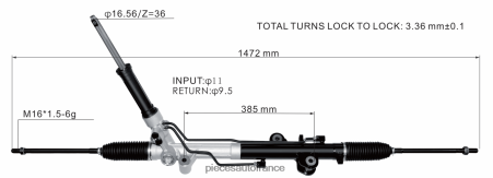 Pieces Auto En Gros H4NL2687 crémaillère de direction assistée ck413200ae/aj FORD