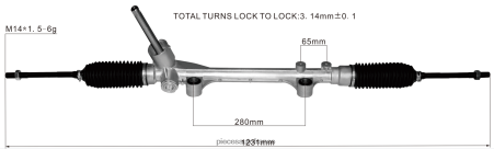 Pieces Moto France Equipement H4NL2694 crémaillère de direction assistée j7bc-3a500-jb 3l547-b562aa 1908702 FORD