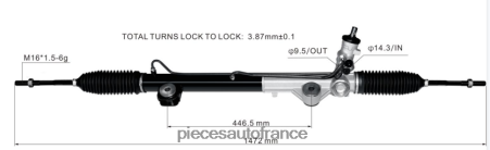 Pieces Moto France H4NL2682 crémaillère de direction assistée 8l3z-3504-drm FORD