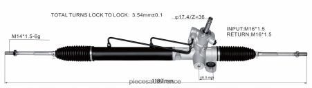 Accessoires Moto France H4NL2555 crémaillère de direction assistée 53601-slj-053 53601-slj-013 HONDA