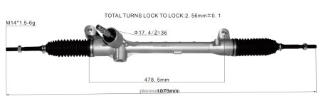 Fournisseur Pièces Auto En Gros H4NL2868 crémaillère de direction assistée 53400-t5r-a01 HONDA