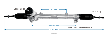 Accessoires Auto France H4NL2746 crémaillère de direction assistée 56500-e4000 56500b2000 HYUNDAI/KIA