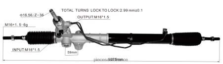 Accessoires Auto France H4NL2766 crémaillère de direction assistée 57700-2s100 57700-2s000 HYUNDAI/KIA