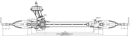 Accessoires Auto France H4NL2776 crémaillère de direction assistée 56500-g6500 HYUNDAI/KIA