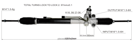 Accessoires Auto France H4NL2786 crémaillère de direction assistée 577003m300 577003m000 HYUNDAI/KIA