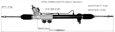 Pieces Auto En Gros H4NL2627 crémaillère de direction assistée 8-98229842 ISUZU
