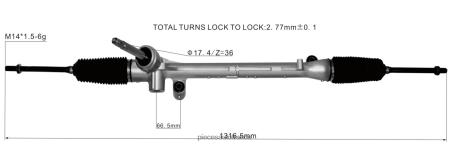 Accessoires Auto France H4NL2646 crémaillère de direction assistée kd31-32-110 MAZDA