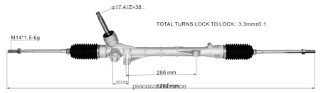 Pieces Moto France Equipement H4NL2564 crémaillère de direction assistée 4410a557 MITSUBISHI