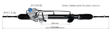 Accessoires Moto France H4NL2595 crémaillère de direction assistée 49001-9n50a 49001-9n50b NISSAN