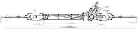 Pieces Auto France H4NL2601 crémaillère de direction assistée 49001-99l005 NISSAN