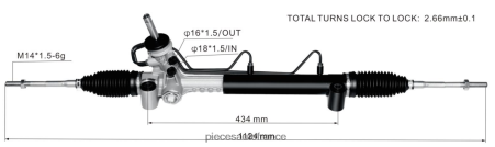 Accessoires Moto France H4NL2795 crémaillère de direction assistée 5900252 93303426 OPEL