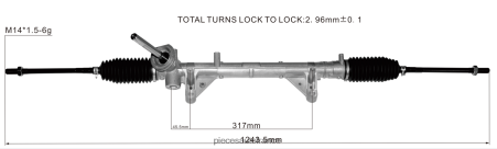 Pieces Auto En Gros H4NL2827 crémaillère de direction assistée 8200124407 8200565645 8200595934 8200124408 RENAULT