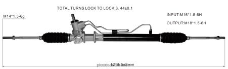 Pieces Moto France H4NL2822 crémaillère de direction assistée 7700433725 RENAULT