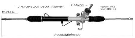 Pieces Moto France Equipement H4NL2834 crémaillère de direction assistée 34110sc011 SUBARU