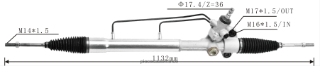 Accessoires Moto France H4NL2465 crémaillère de direction assistée 44250-bz050 TOYOTA