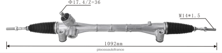 Accessoires Moto France H4NL2475 crémaillère de direction assistée 45510-76010 TOYOTA
