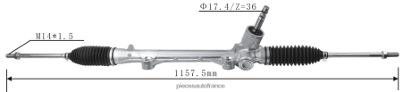 Fournisseur Pièces Auto En Gros H4NL2518 crémaillère de direction assistée 45502-bz040 TOYOTA