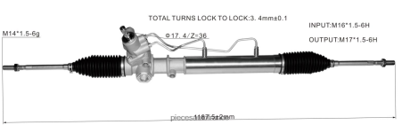 Pièces Détachées Moto Guzzi H4NL2520 crémaillère de direction assistée 44200-28210 TOYOTA