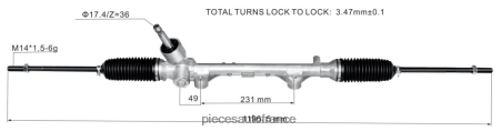 Pieces Auto France H4NL2481 crémaillère de direction assistée 45510-bz350 TOYOTA