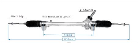 Pieces Auto France H4NL2521 crémaillère de direction assistée 45510-0d560 TOYOTA